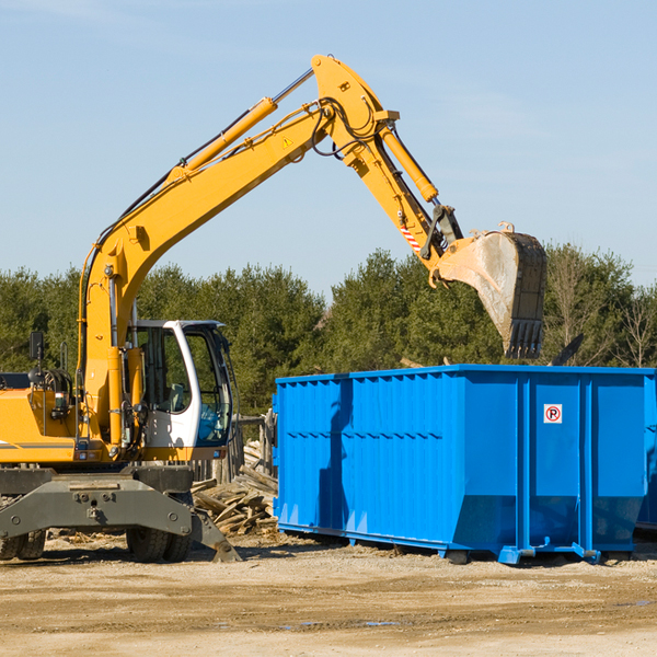 can i choose the location where the residential dumpster will be placed in Hualapai Arizona